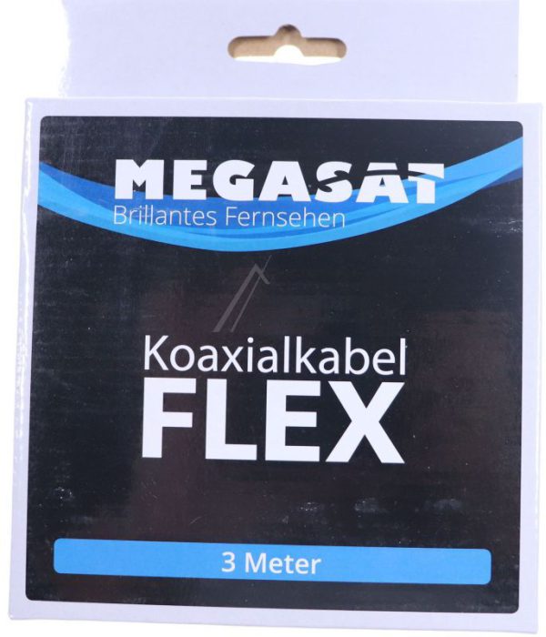 100222 KOAXIALKABEL FLEX 3,0 M MIT 2 F-STECKERN - HOCHFLEXIBEL FÜR DEN MOBILEN EINSATZ