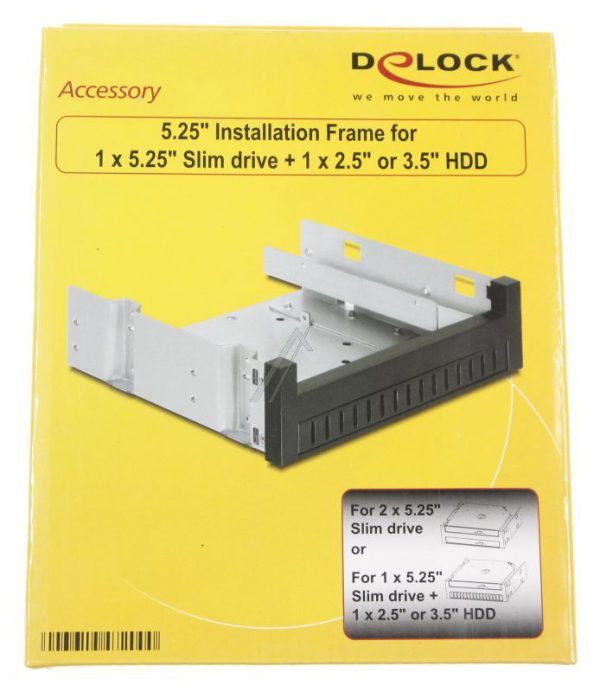 47200 5.25 EINBAURAHMEN FÜR 1X 5.25 SLIM LAUFWERK    1X 2.5 OD