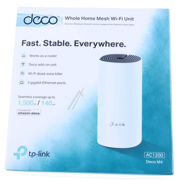 AC1200 DECO M4(1-PACK) WI-FI MESH geschikt voor UNIT VOOR HET HELE HUIS