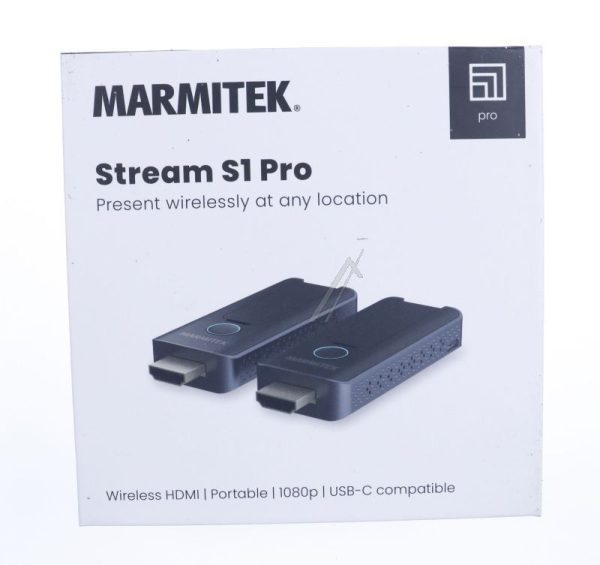 STREAM S1 PRO 25208390 DRAADLOZE HDMI EXTENDER 1080P FULL HD - DRAADLOZE HDMI KABEL - SLUIT JE LAPTOP AAN OP EEN SCHERM
