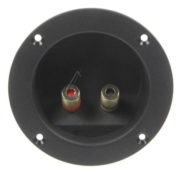 ST77 5183 LUIDSPREKER-ENTREE ROND INBOUW: 78MM. VERGULDE SCHROEFCONTAC