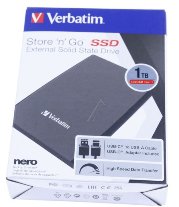 32182 1TB STORE  N  GO SLIM PORTABLE SSD USB 3.2 GEN 1/ USB-C FESTPLATTE SCHWARZ
