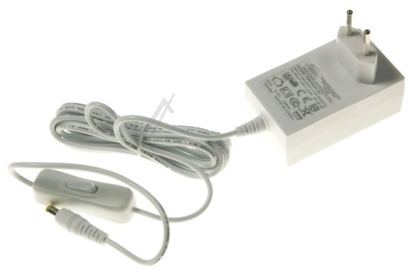 12V-3A-36W PSE50304 EU NETADAPTER MET SCHAKELAAR 5,5X2,1MM HOLLE STEKER WIT