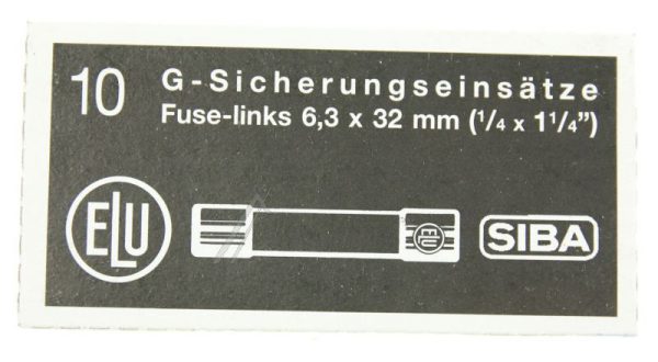 1,0A-FF US FEINSICHICHERUNG 6,3X32 INH:10.STK