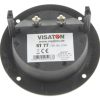 ST77 5183 LUIDSPREKER-ENTREE ROND INBOUW: 78MM. VERGULDE SCHROEFCONTAC