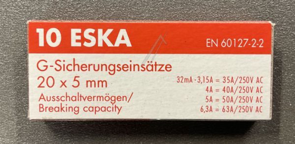 0,125A-F ZEKERING SNEL,  5X20MM.,  INH:10 ST. ROHS-CONFORM