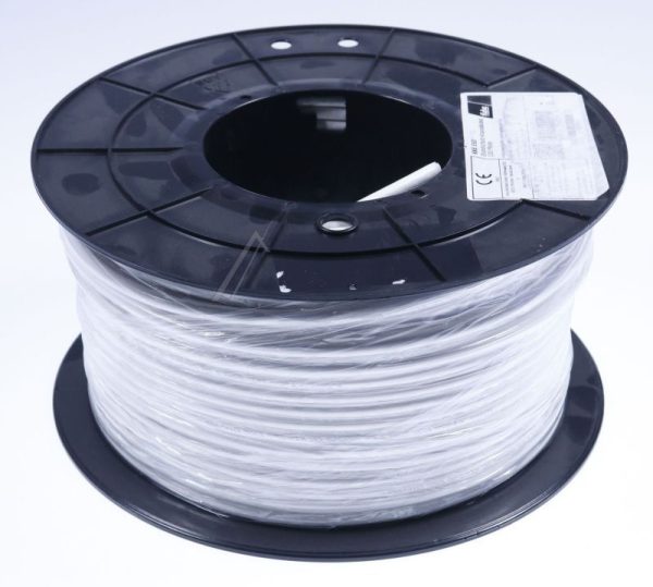KKE350 29201228 COAX-KABEL WIT - BRANDKLASSE-E,  ROL À 100 METER