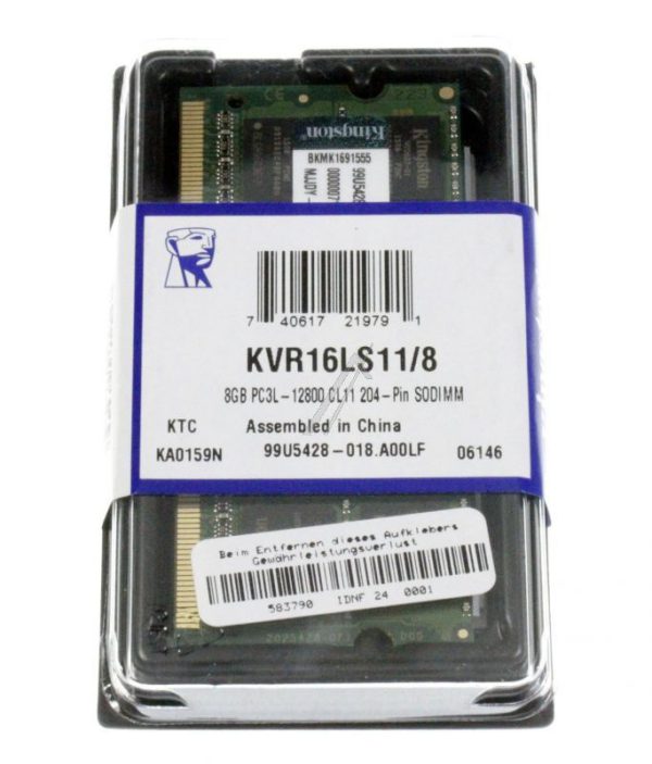 VALUERAM KVR16LS11/ 8 SODDR3L-RAM 8GB PC3L-12800 CL11 KINGSTON