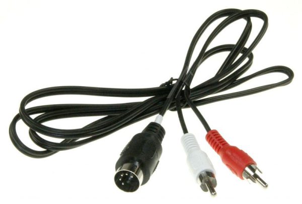 2X CINCHSTEKER/ 5POL DIN-STEKER 1,5M