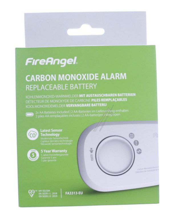 FA3313-EUX10 CO-MELDER,  STAND-ALONE MET VERVANGBARE AA BATTERIJEN