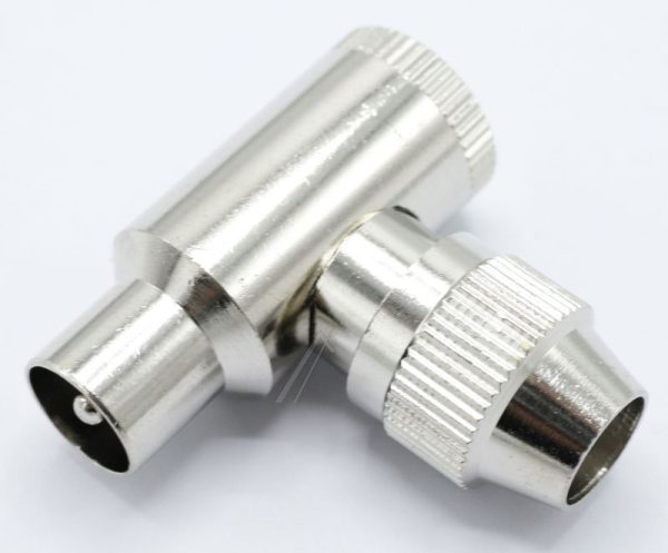 ISV 130 00620551 ANTENNESTEKER SCHROEF IEC ,  90°,  VOOR COAXKABELS DOORSNEE 3,6 TOT 8,0 MM