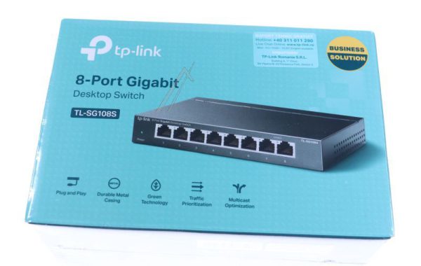 TL-SG108S GIGABIT ETHERNET SWITCH,  8 PORT,  DESKTOP