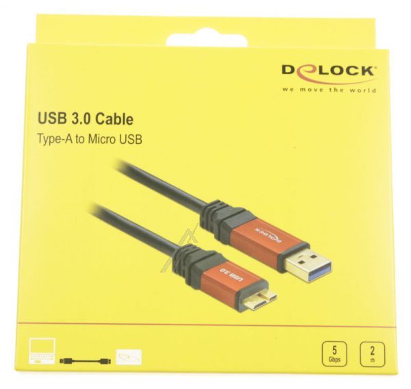 82761 KABEL USB 3.0-A > MICRO-B STECKER /  STECKER 2 M PREMIUM