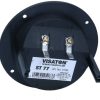 ST77 5183 LUIDSPREKER-ENTREE ROND INBOUW: 78MM. VERGULDE SCHROEFCONTAC