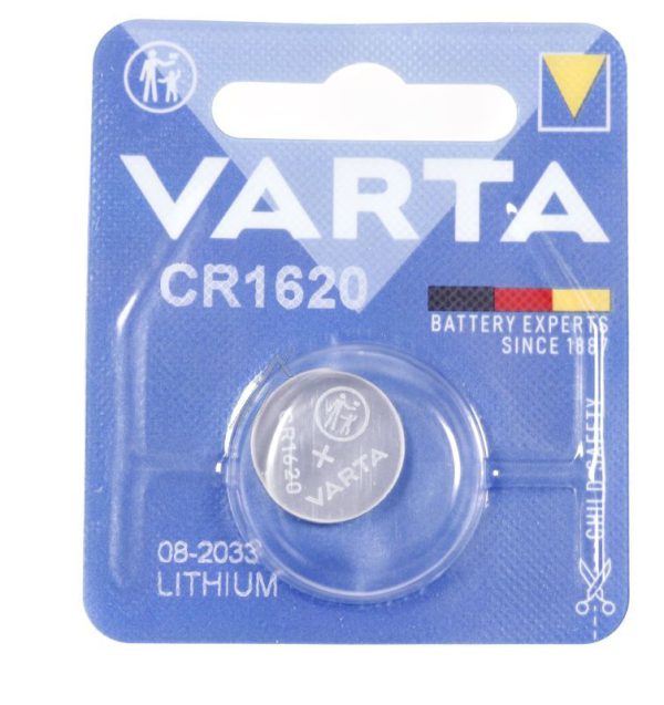 CR1620 6620101401 3V-60MAH LITHIUM KNOOPCEL  geschikt voor VARTA