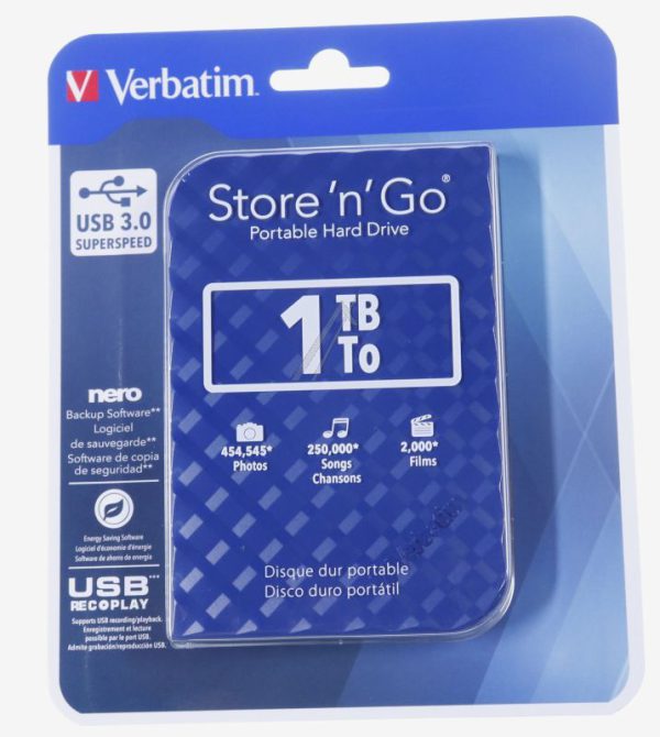 53200 STORE´N GO 1TB 2.5"/ USB 3.0 FESTPLATTE,  BL