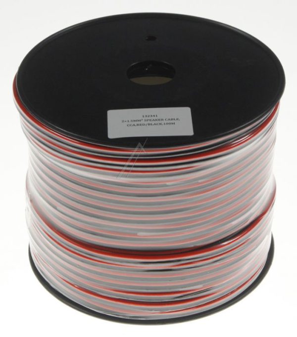 2X1,5MM² LS-KABEL 2X1,5MM² ROL 100MTR. ROOD/ ZWART
