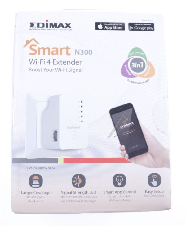 N300 EW-7438RPNMINI WLAN MINI REPEATER, ACCESSPOINT, BRIDGE,  300MBIT