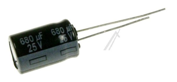 680UF-25V EEUFR1E681 ELCO RADIAAL 105° 10X16MM. RM=5,0MM. -ROHS-
