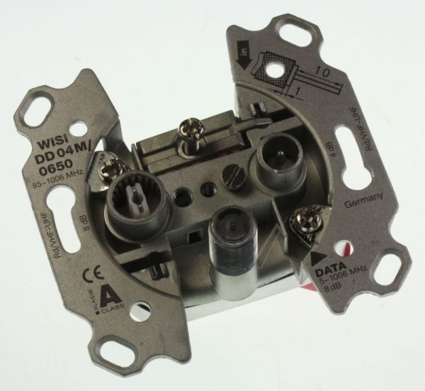 DD 04 M 0650 14566 MULTIMEDIA-STICHDOSE,  5 DB,  1 STÜCK,  3-LOCH,  F-ANSCHLUSS,  TV