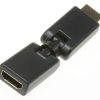 HDMI-ADAPTER,  CONTRA /  STEKER,  180° DRAAIBAAR