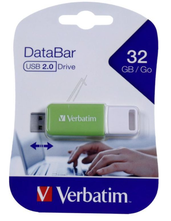 49454 V DATABAR USB 2.0 DRIVE GROEN 32GB