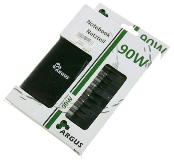 USN90-UCB 88882137 UNIV. NOTEBOOK-VOEDING 5V & 15-20V. 6A-90W,  INCL. 10 DC-TIPS