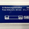 0,8A-T US ZEKERING TRAAG 6,3X32MM. INH:10 ST.