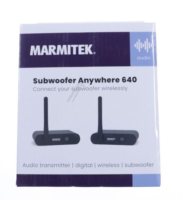 SUBWOOFER ANYWHERE 640 08418 DRAADLOZE AUDIOZENDER EN ONTVANGER VOOR SUBWOOFER
