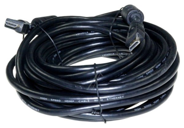 HDMI-KABEL MET FERRIETKERNEN,  10 MTR. HIGH-SPEED    ETHERNET