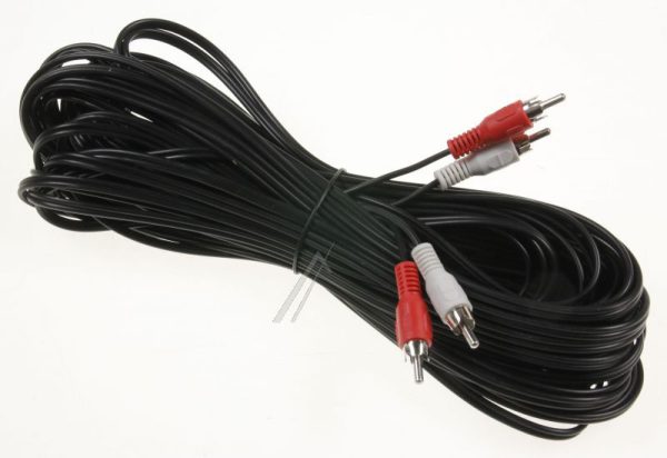 2XCINCHSTEKER/ 2XCINCHSTEKER 20,0M ZWART STEREO