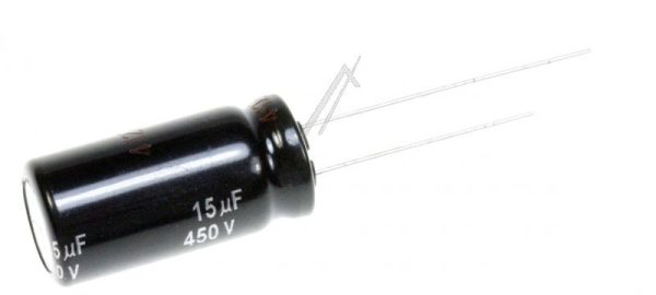 15UF-450V EEUEE2W150 ELCO RADIAAL 105° 12,5X25MM. RM=5,0MM. -ROHS-