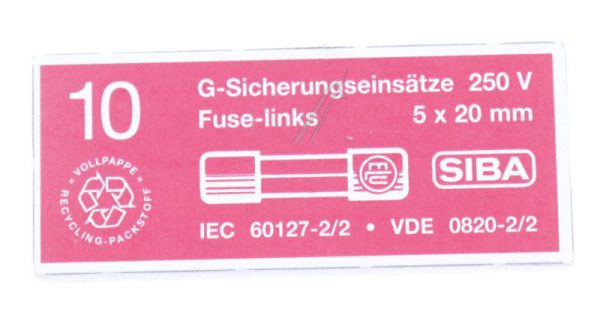 0,063A-F ZEKERING SNEL,  5X20MM. INH:10 ST.