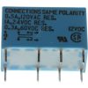 12VDC 0,5A-120VAC RY12W-K RELAIS,  2 WISSELAARS,  TAKAMISAWA