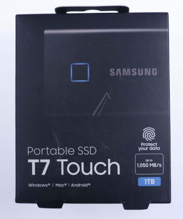MU-PC1T0K/ WW geschikt voor SAMSUNG PORTABLE SSD T7 TOUCH 1TB EXTERN USB 3.2 GEN.2 SCHWARZ METALLIC