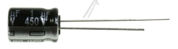 1,0UF-450V ECA2WHG010 ELCO RADIAAL 105° 8X11,5MM. RM=3,5MM. -ROHS-