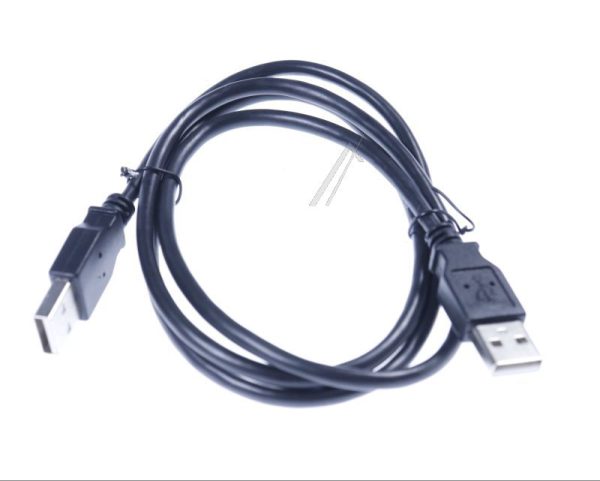 USB-A VERBINDINGSKABEL,  2.0, ZWART,  1M