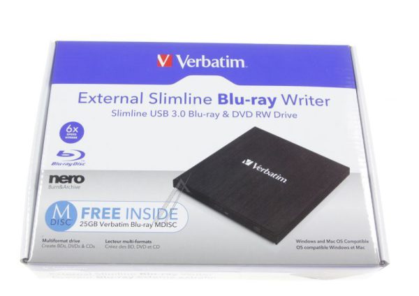 43890 BLU-RAY BRENNER SLIM USB3.0