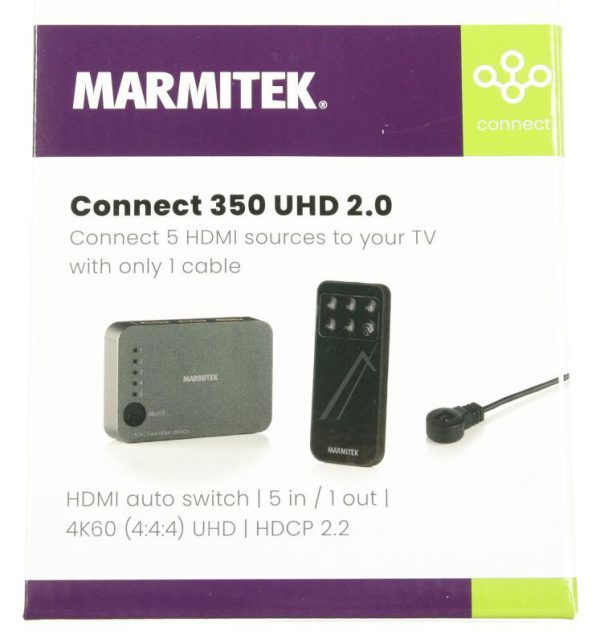 CONNECT 350 UHD 2.0 25008367 HDMI AUTO-SWITCH | 5 IN /  1 UIT | 4K60 (4:4:4) UHD | HDCP 2.2