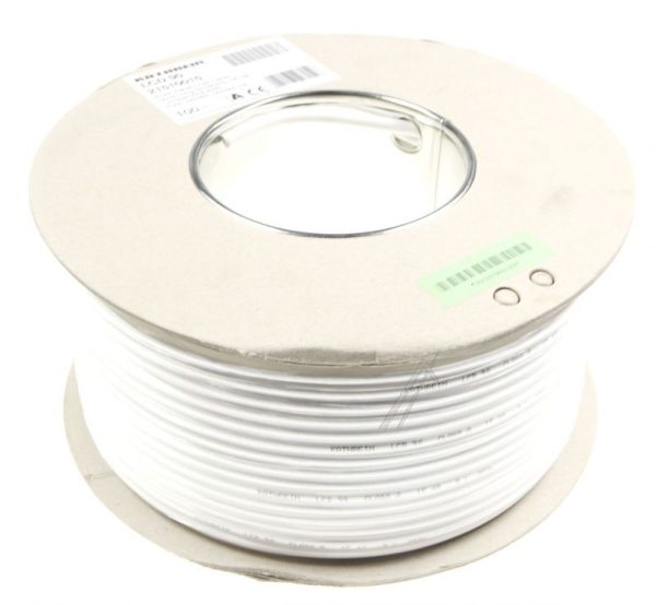 LCD 90/ 100M 21510015 COAXIALKABEL 7 MM PVC WIT