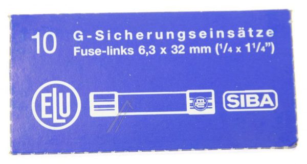 16A-T KERAMISCHE ZEKERING 6,3X32MM INH:10 STUKS ROHS-CONFORM