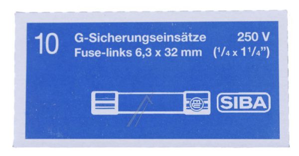 6,3A-T US ZEKERING TRAAG 6,3X32MM. INH:10 ST.