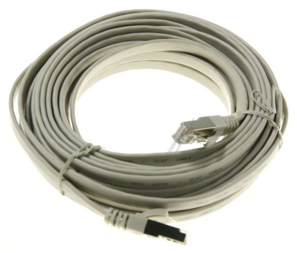 PATCHKABEL CAT7 RJ45 U/ FTP GRIJS 10,0M SLIM