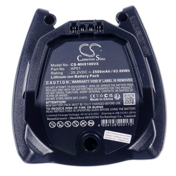 25,2V-2500MAH LI-ION HOOVER BATTERY ALTERNATIVE FOR MIELE