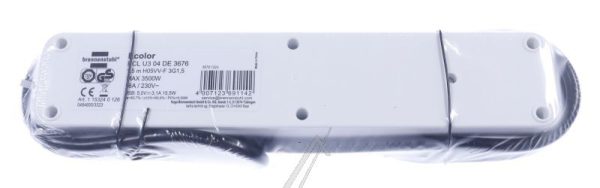 ECOLOR 1153240126 STECKDOSENLEISTE 4-FACH MIT 2 USB-LADEBUCHSEN (MEHRFACHSTECKDOSE USB C MIT SCHALTER UND 1,5M KABEL)