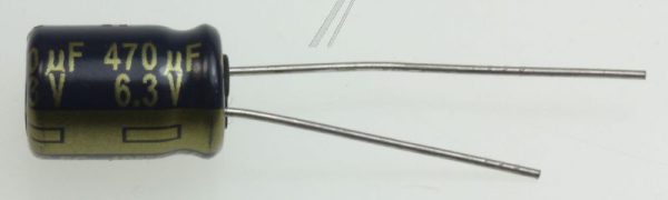 470UF-6,3V EEUFC0J471 ELCO RADIAAL 105° 8X11,5MM. RM=5,0MM. -ROHS-
