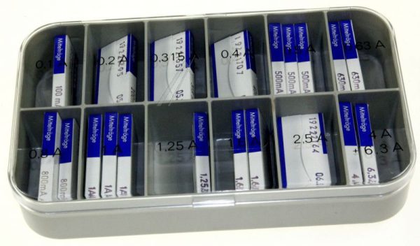 SORTIMENTKASTEN ZEKERING-ASSORTIMENT MIDDELTRAAG 5X20MM.