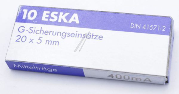 0,4A-M ZEKERING MIDDELTRAAG 5X20MM. INH:10 ST. ROHS-CONFORM