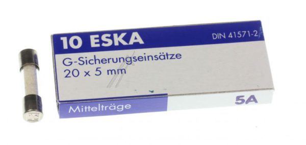 5,0A-M ZEKERING MIDDELTRAAG 5X20MM. INH:10 ST. ROHS-CONFORM
