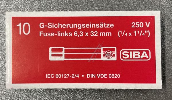 2,0A-F US ZEKERING SNEL 6,3X32MM. INH:10 ST.
